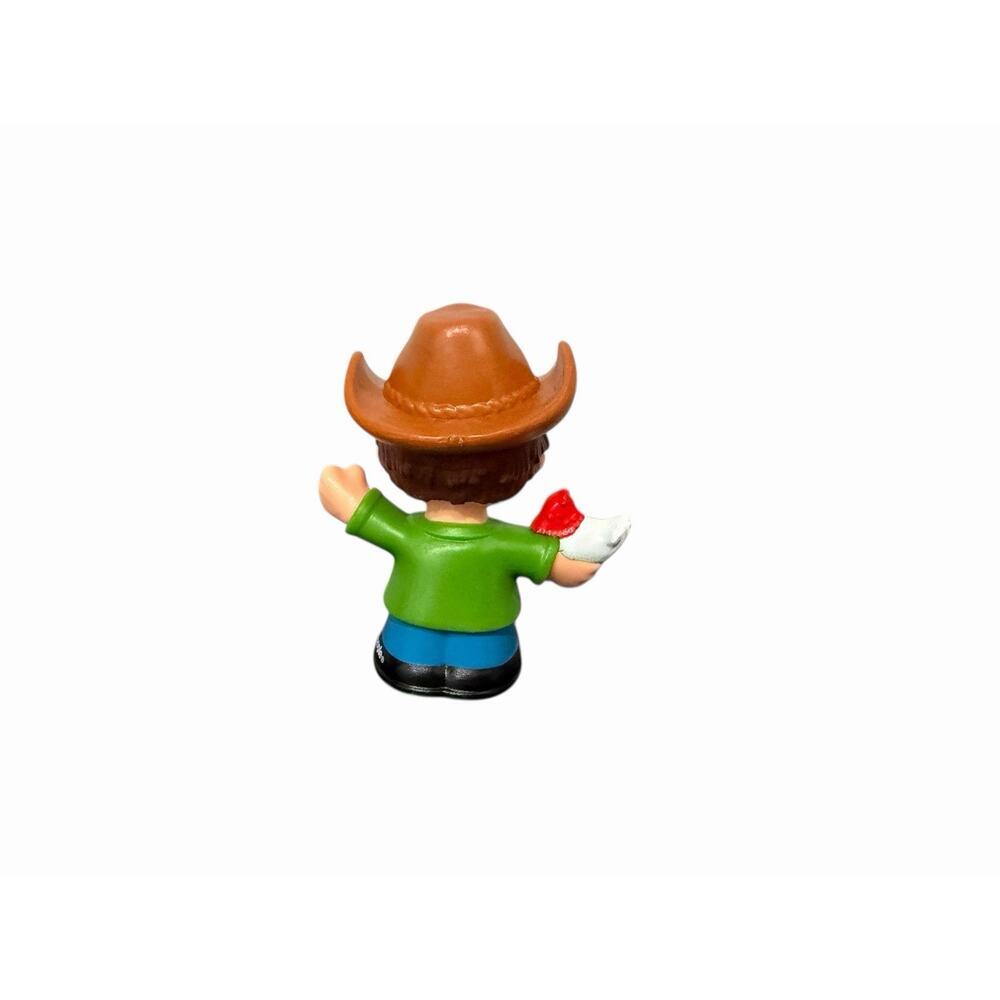 Fisher Price Little People Farmer W/ Chicken Brown Hat Farm Figure 2016 - Picture 4 of 5